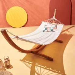 Hamac Sur Pied En Bois Blanc 11 Hamac Sur Pied En Bois Blanc -Mobilier De Jardin 18d81285b9f0185e