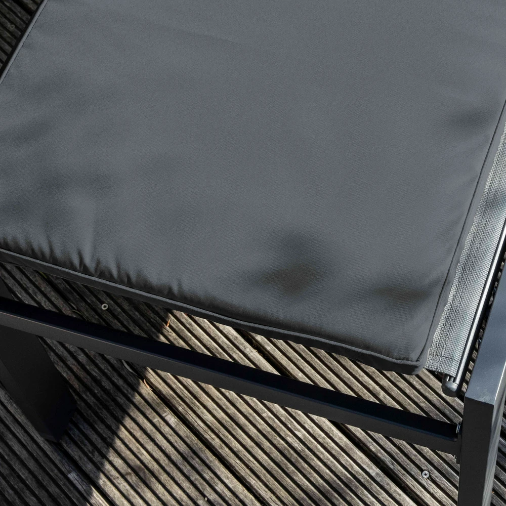 Coussin Bain De Soleil Polyester Gris 186x53x5 Cm 5 Coussin Bain De Soleil Polyester Gris 186x53x5 Cm – Image 5