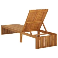 VIDAXL Chaise Longue Avec Coussin Bois D'acacia Solide 12 VIDAXL Chaise Longue Avec Coussin Bois D'acacia Solide -Mobilier De Jardin 64535013d55494.72805424