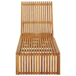 VIDAXL Chaise Longue Avec Coussin Bois D'acacia Solide 9 VIDAXL Chaise Longue Avec Coussin Bois D'acacia Solide -Mobilier De Jardin 64535013e12b85.91420778