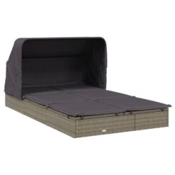 VIDAXL Transat 2 Places Avec Toit Pliable Gris 213x118x97 Cm 10 VIDAXL Transat 2 Places Avec Toit Pliable Gris 213x118x97 Cm -Mobilier De Jardin 645ecef09f3338.40781973