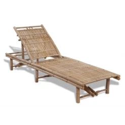 VIDAXL Chaise Longue En Bambou
