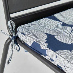 Lot De 4 Galettes De Chaise Polyester Abaca Bleu 40x40x3 Cm 8 Lot De 4 Galettes De Chaise Polyester Abaca Bleu 40x40x3 Cm -Mobilier De Jardin 6488657fa535e9.96518743