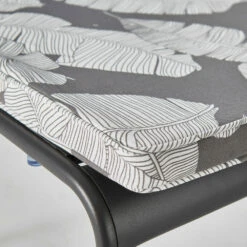 Lot De 4 Galettes De Chaise Polyester Abaca Gris 40x40x3 Cm -Mobilier De Jardin 6488658db89594.45388274