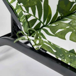 Coussin Bain De Soleil Polyester Blanc Et Vert 186 X 60 X 5 Cm -Mobilier De Jardin 648865973b69b4.73119567