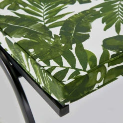 Coussin Bain De Soleil Polyester Blanc Et Vert 186 X 60 X 5 Cm -Mobilier De Jardin 6488659746e4f4.57137416