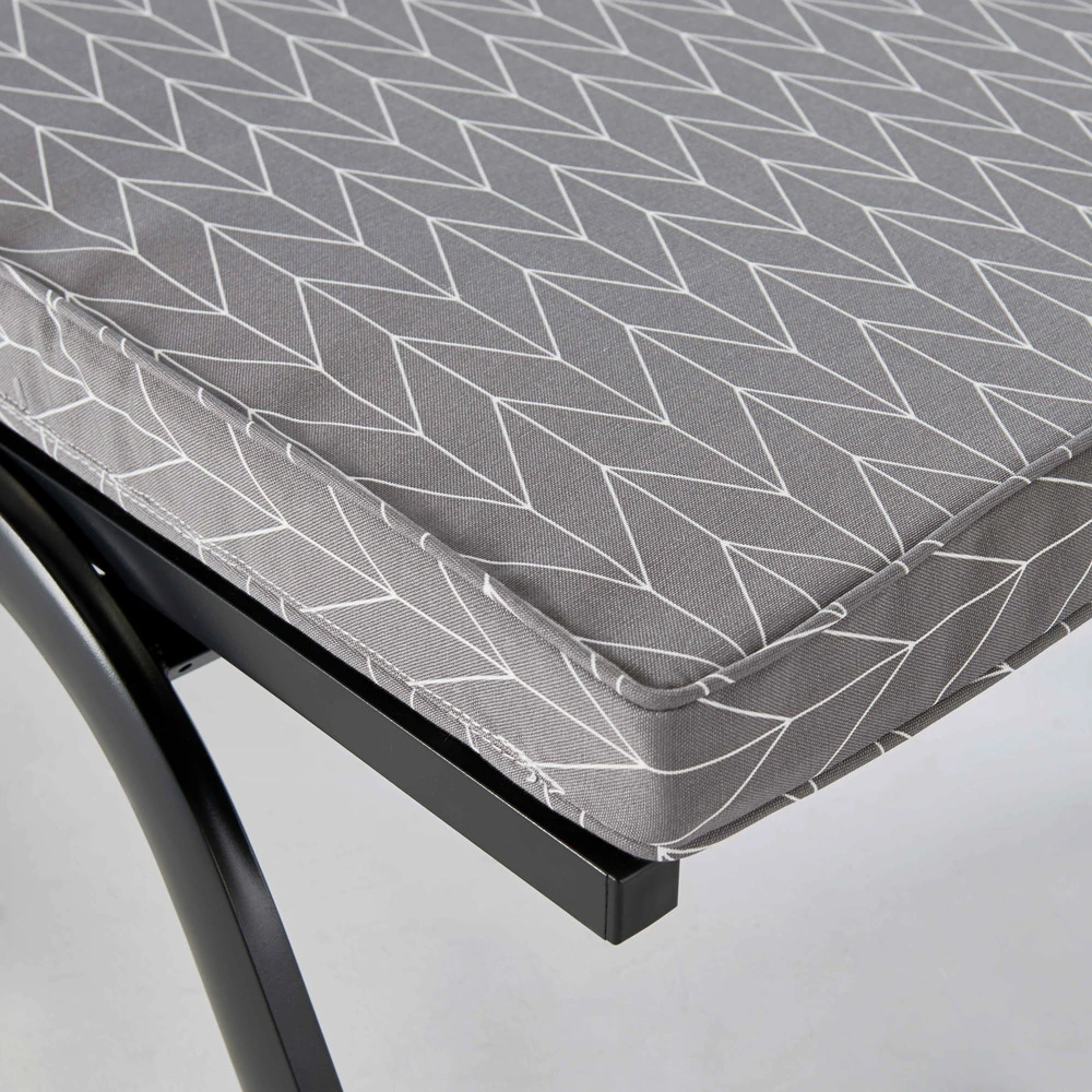 Coussin Bain De Soleil Polyester Gris 186 X 60 X 5 Cm 4 Coussin Bain De Soleil Polyester Gris 186 X 60 X 5 Cm – Image 4