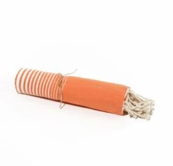 Fouta En Coton Miami 100x200cm Orange -Mobilier De Jardin 648b51d3318559.60719857