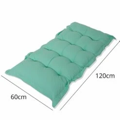 Coussin Capitonné Confort Intérieur Extérieur 120x60cm - Vert Mint -Mobilier De Jardin 648b5534d37928.79660830