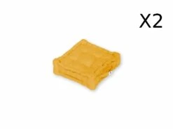 Coussin De Sol Lot De 2 - 40 X 40 Cm Jaune Miel -Mobilier De Jardin 648b553577f442.75379600