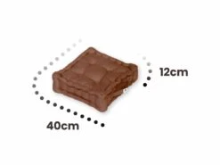 Coussin De Sol Lot De 2 - 40 X 40 Cm Rouille -Mobilier De Jardin 648b553a375307.12048381