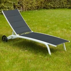 Lot De 2 Bains De Soleil En Aluminium Blanc -Mobilier De Jardin 6493ce51bcb0b8.35897832