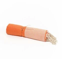 Fouta En Coton Tissage Nid D'abeille Ziwane 100x200cm Orange 6 Fouta En Coton Tissage Nid D'abeille Ziwane 100x200cm Orange -Mobilier De Jardin 649911111fa572.89089073