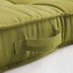 Coussin De Sol Ou D'assise Matelassé Polyester Vert 120 X 80 X 12cm -Mobilier De Jardin 7bb7dfc3fee3d342