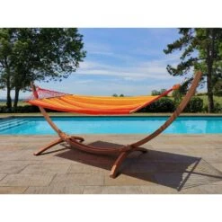 Hamac Brésilien 'Eskapade Sunny' Avec Support En Bois FSC -Mobilier De Jardin 884240 004