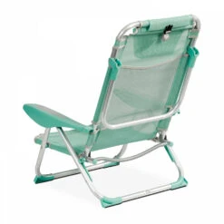 Lot De 2 Fauteuils Clic Clac Des Plages En Polyester Vert -Mobilier De Jardin 95cc6ca9baf52565