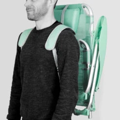 Lot De 2 Fauteuils Clic Clac Des Plages En Polyester Vert -Mobilier De Jardin a2a96b6b3bec7801