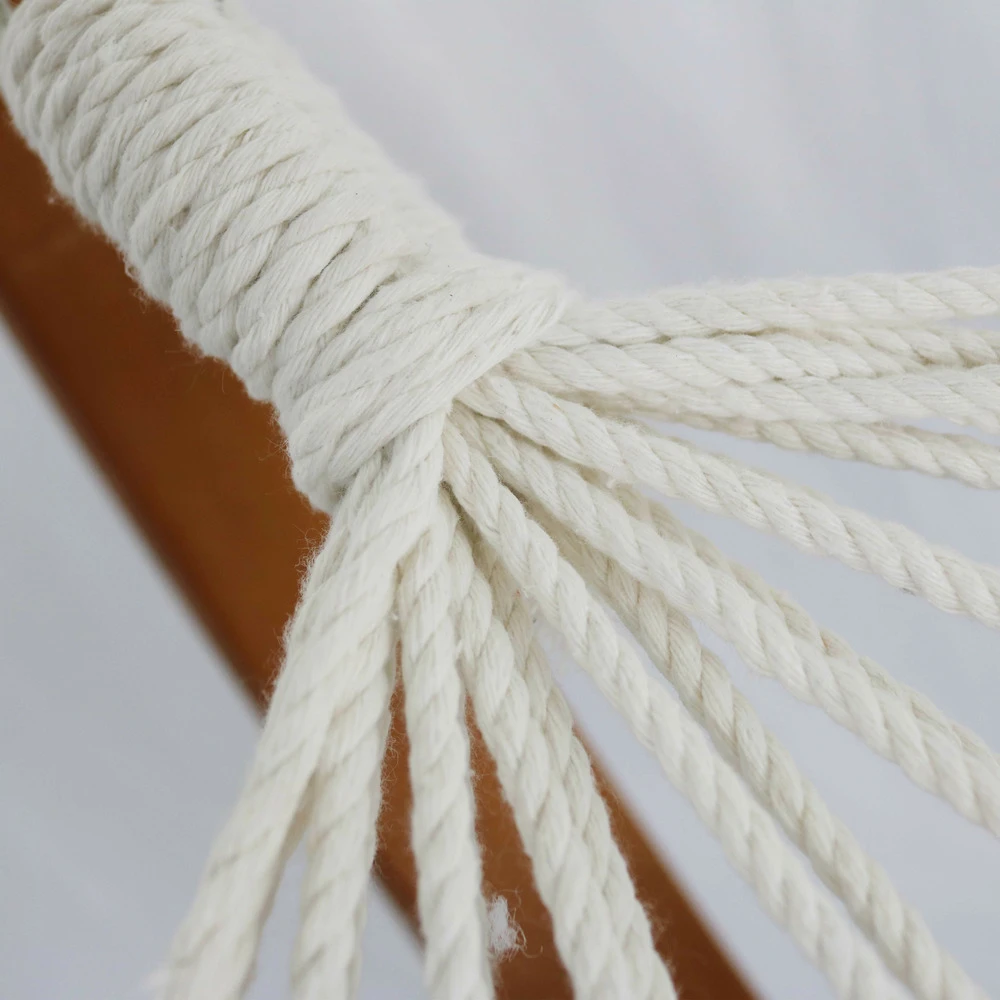 Hamac Sur Pied En Bois Blanc 3 Hamac Sur Pied En Bois Blanc – Image 3