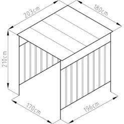 Abri à Vélos En Acier Thermolaqué Gris Anthracite 3,6m² Westmann 11 Abri à Vélos En Acier Thermolaqué Gris Anthracite 3,6m² Westmann -Mobilier De Jardin abri a velos en acier thermolaque gris anthracite 36m westmann 5