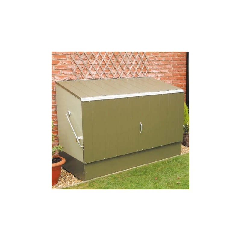 Abri à Vélos En Métal 1750L Vert 1,74m² + Kit D'ancrage TRIMETALS 6 Abri à Vélos En Métal 1750L Vert 1,74m² + Kit D'ancrage TRIMETALS – Image 6