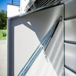 Abri à Vélos En Métal Sesame 1500L Anthracite 1,41m² TRIMETALS -Mobilier De Jardin abri a velos en metal sesame 1500l anthracite 141m trimetals 4