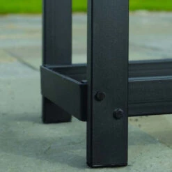 Abri Bûches En Acier Et Polyester 300D Capacité 1m³ Noir - ShelterLogic -Mobilier De Jardin abri buches en acier et polyester 300d capacite 1m noir shelterlogic 2