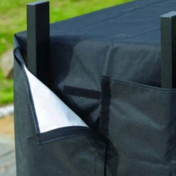Abri Bûches En Acier Et Polyester 300D Capacité 1m³ Noir - ShelterLogic -Mobilier De Jardin abri buches en acier et polyester 300d capacite 1m noir shelterlogic 3
