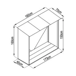 Abri Bûches En Métal 1,37m² Imitation Bois Vieilli -Mobilier De Jardin abri buches en metal 137m imitation bois vieilli 2