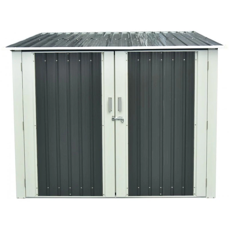 Abri Pour 3 Vélos En Métal Anthracite 3,32m² + Kit D'ancrage X-METAL 6 Abri Pour 3 Vélos En Métal Anthracite 3,32m² + Kit D'ancrage X-METAL – Image 6