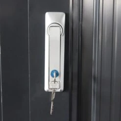 Abri Pour 4 Vélos En Acier Galvanisé Gris Avec Rails De Rangement 4,02m² - Chalet Et Jardin -Mobilier De Jardin abri pour 4 velos en acier galvanise gris avec rails de rangement 402m chalet et jardin 3