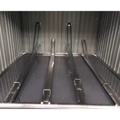 Abri Pour 4 Vélos En Métal Anthracite 4,2m² + Kit D'ancrage X-METAL -Mobilier De Jardin abri pour 4 velos en metal anthracite 42m kit d ancrage x metal 3