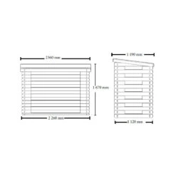 Abri Range-bûches 4 Stères Madriers Massif 20mm Certifié 6 Abri Range-bûches 4 Stères Madriers Massif 20mm Certifié -Mobilier De Jardin abri range buches 4 steres madriers massif 20mm certifie 2