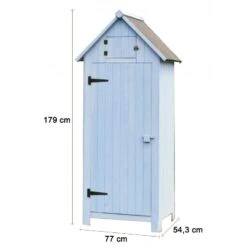 Armoire De Jardin En Bois Lasuré 0,41m² Habrita -Mobilier De Jardin armoire de jardin en bois lasure 041m habrita 2