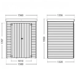 Mobilier De Jardin -Mobilier De Jardin armoire de jardin en bois massif traite autoclave 198m theofil forest style 1