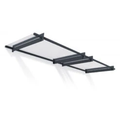 Auvent Marquise En Acrylique Gris Clair NANCY™ 3000 – Canopia By Palram -Mobilier De Jardin auvent marquise en acrylique gris clair nancy 3000 canopia 2