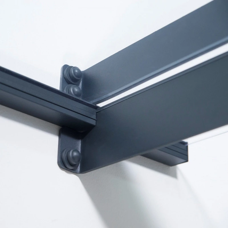 Auvent Marquise En Acrylique Gris Clair NANCY™ 4500 – Canopia By Palram 5 Auvent Marquise En Acrylique Gris Clair NANCY™ 4500 – Canopia By Palram – Image 5