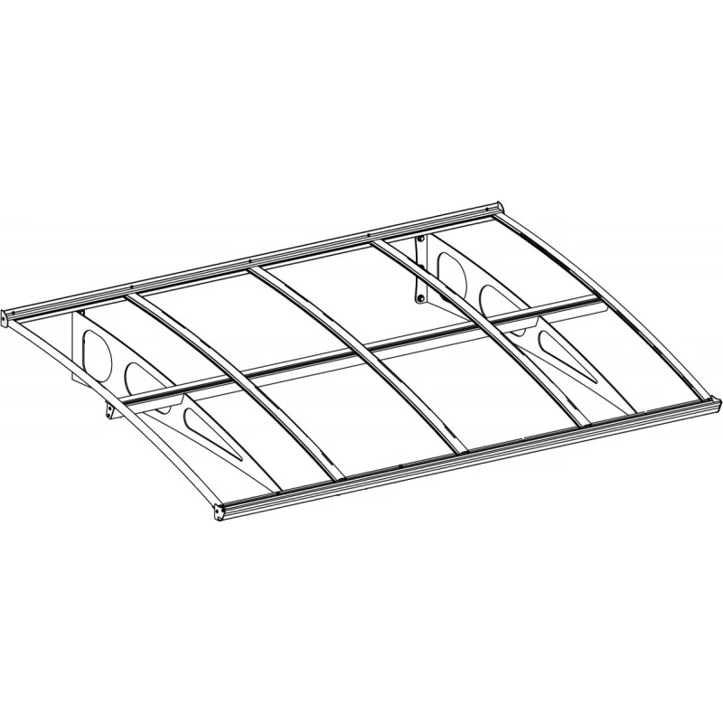 Auvent Marquise En Acrylique 3 Mm Bordeaux™ 2230 – Palram - Canopia 2 Auvent Marquise En Acrylique 3 Mm Bordeaux™ 2230 – Palram - Canopia – Image 2