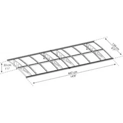 Auvent Marquise En Polycarbonate 6mm Bordeaux™ 4460 – Canopia By Palram -Mobilier De Jardin auvent marquise en polycarbonate 6mm bordeaux 4460 palram canopia 2