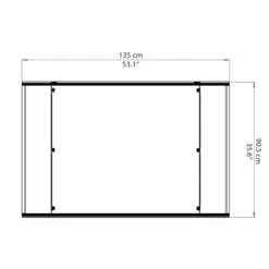 Auvent Marquise En Polycarbonate 6mm Lyra™ 1350 – Palram - Canopia -Mobilier De Jardin auvent marquise en polycarbonate 6mm lyra 1350 palram 2