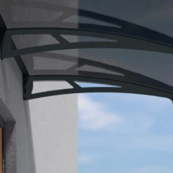 Auvent Marquise Gris AQUILA™ 4500 - Canopia By Palram -Mobilier De Jardin auvent marquise gris aquila 4500 palram canopia 4