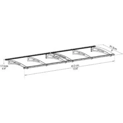 Auvent Marquise Transparent AQUILA™ 4100 - Palram - Canopia 10 Auvent Marquise Transparent AQUILA™ 4100 - Palram - Canopia -Mobilier De Jardin auvent marquise transparent aquila 4100 palram 4