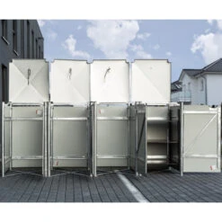 Cache-poubelle 4 Compartiments Müllbox En Aluminium Noir 4x240L – HIDE 7 Cache-poubelle 4 Compartiments Müllbox En Aluminium Noir 4x240L – HIDE -Mobilier De Jardin cache poubelle 4 compartiments mullbox en aluminium noir 4x240l hide 3