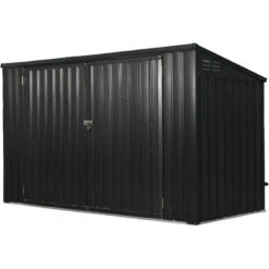 Cache-poubelle Double 172x100x131cm En Acier Pour Conteneurs 240L – Westmann