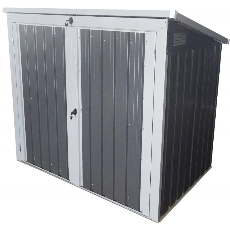 Cache-poubelle Double En Acier Pour Conteneurs 240L – Westmann 1 Cache-poubelle Double En Acier Pour Conteneurs 240L – Westmann