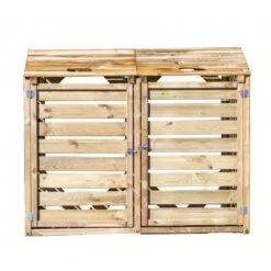 Cache Poubelle Double En Bois Massif Certifié Traité Autoclave 8 Cache Poubelle Double En Bois Massif Certifié Traité Autoclave -Mobilier De Jardin cache poubelle double en bois massif certifie traite autoclave 2