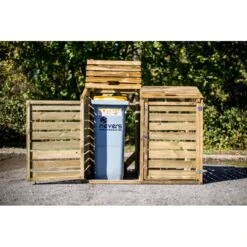 Cache Poubelle Double En Bois Massif Certifié Traité Autoclave 10 Cache Poubelle Double En Bois Massif Certifié Traité Autoclave -Mobilier De Jardin cache poubelle double en bois massif certifie traite autoclave 4