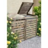 Cache Poubelle Double En Bois Massif Traité Autoclave – NEW CHESTER – Forest Style