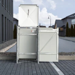 Cache-poubelle Müllbox En Aluminium Gris 140L – HIDE 9 Cache-poubelle Müllbox En Aluminium Gris 140L – HIDE -Mobilier De Jardin cache poubelle mullbox en aluminium gris 140l hide 4