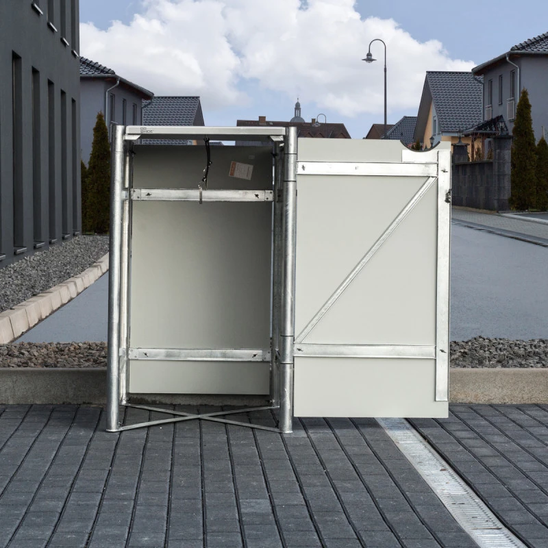 Cache-poubelle Müllbox En Aluminium Noir 140L – HIDE 4 Cache-poubelle Müllbox En Aluminium Noir 140L – HIDE – Image 4