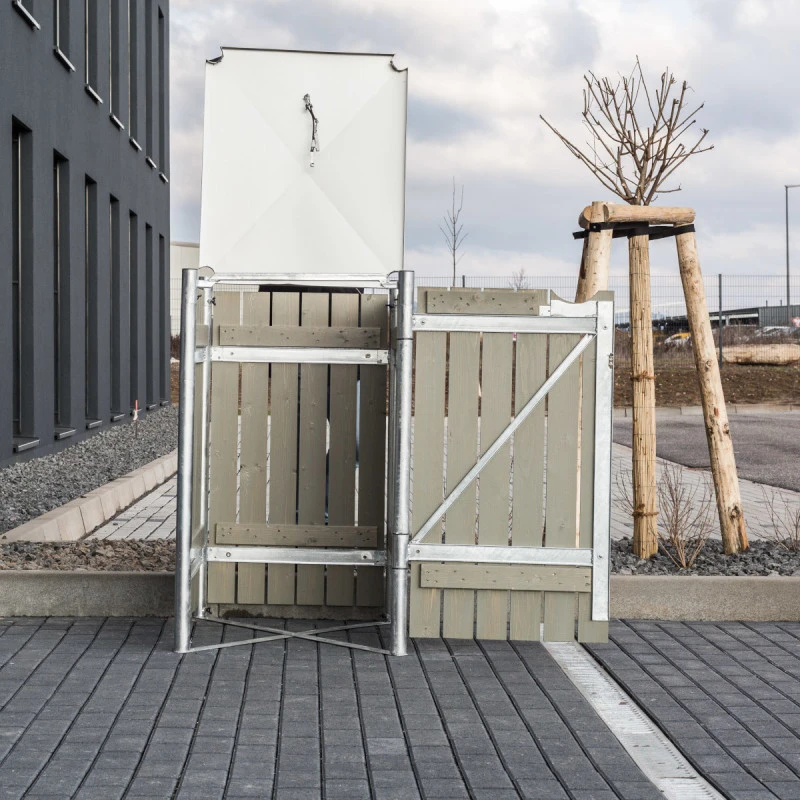 Cache-poubelle Müllbox En Bois Traité Gris 140L – HIDE 6 Cache-poubelle Müllbox En Bois Traité Gris 140L – HIDE – Image 6